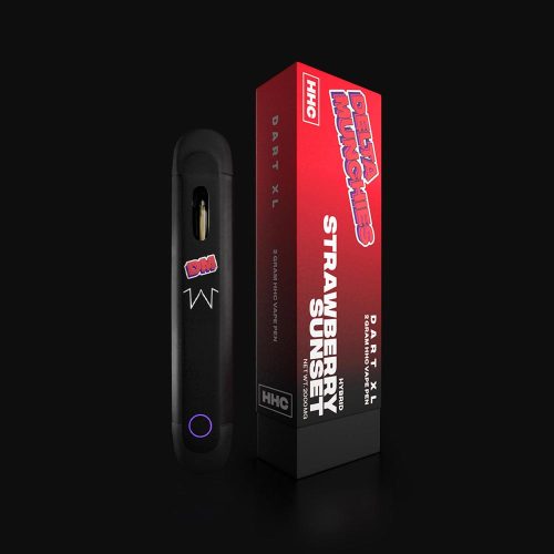 hhcdartxl-strawberrysunset Delta Munchies - HHC Vape Dart XL - Strawberry Sunset - 2ml - Image 1
