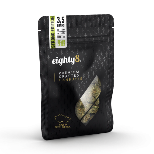 3_5G Green crack Strong transparent Eighty8 Premium Cannabis Flower - Super Strong PO 3,5g - Image 1