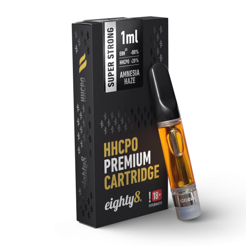 super strong amnesia haze transparent Eighty8 - HHCPO Cartridge Super Strong - Amnesia Haze 1ml - Image 1