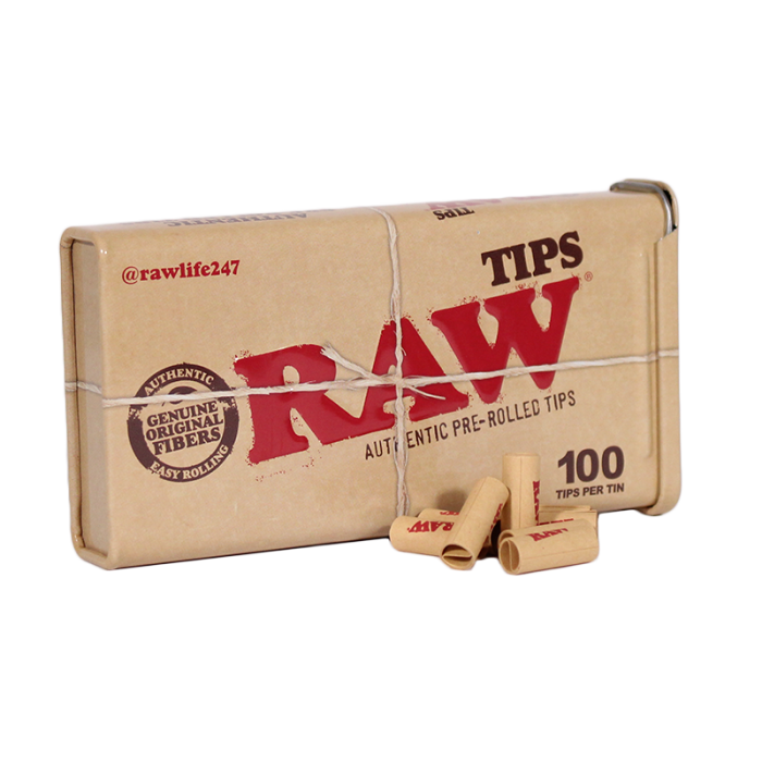 Raw Pre-Roll Tips Tin - Image 1