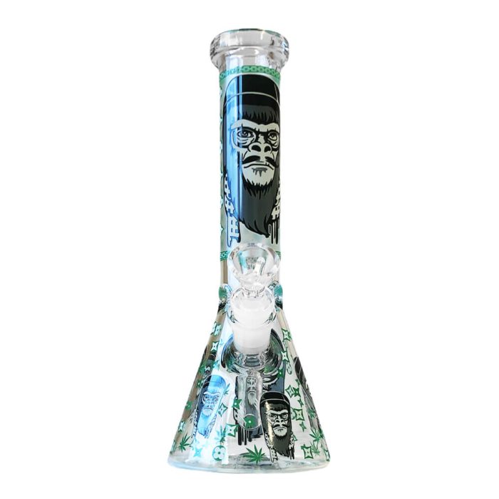 Bongo de Vidro - Green Gorilla - Triple Thick Glass - Image 3