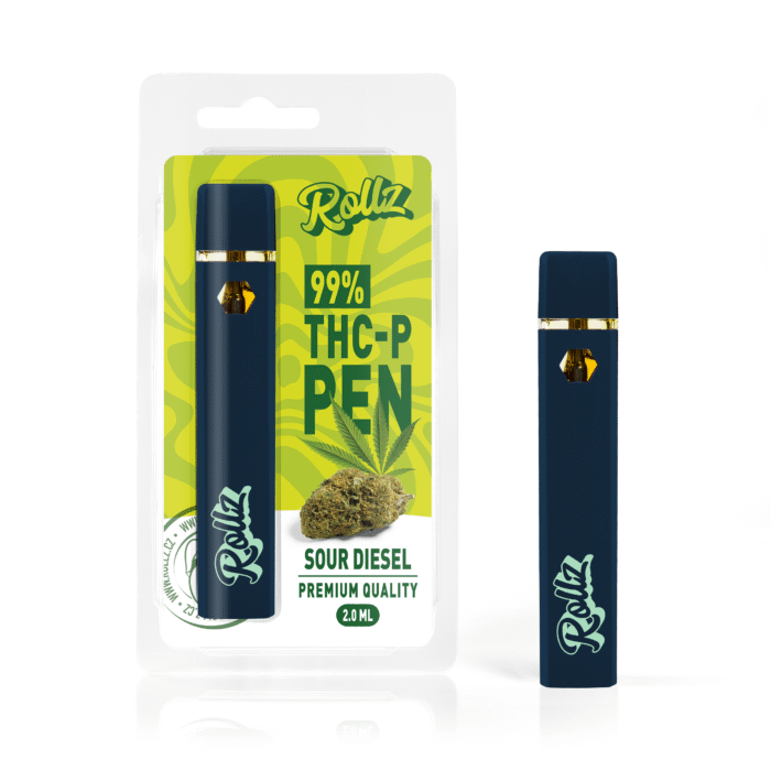 Rollz Vape Descartável 99% THC P – Sour Diesel - 2ml - Image 1