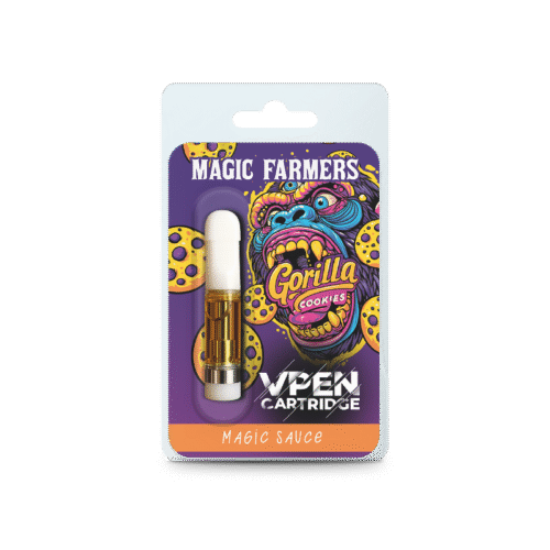 MOCKUP-VAPE-CARTOUCHE-1-BLANCHE-GORILLA-MF Cartridge Magic Sauce - Gorilla Cookies - 1ml - Image 1