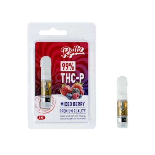 transparent-Photoroom (1) Rollz Cartridge 99% THC P - Mixed Berry - 1ml - Image 1